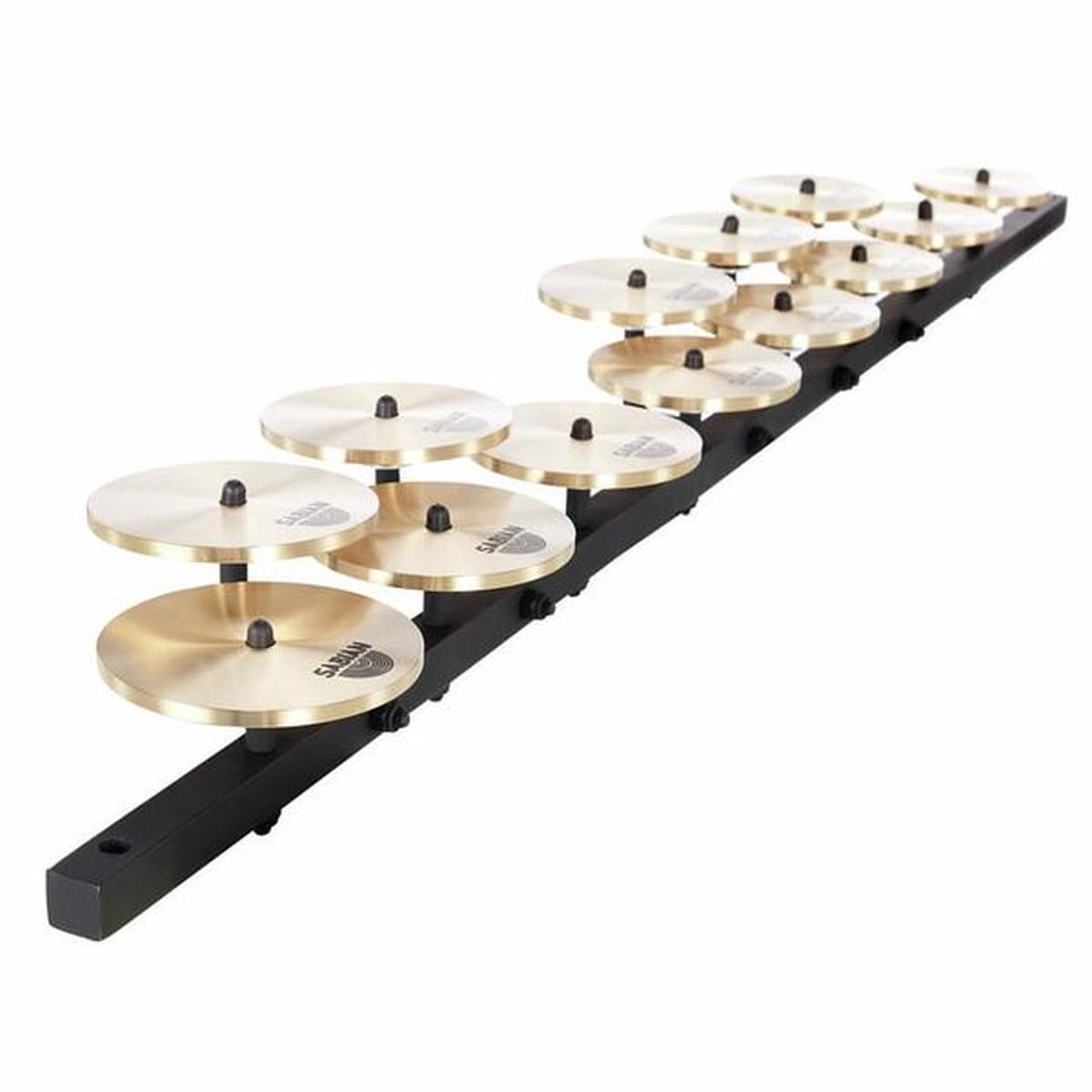 Sabian 50403hb set di crotali high octave con supporto (13 note)