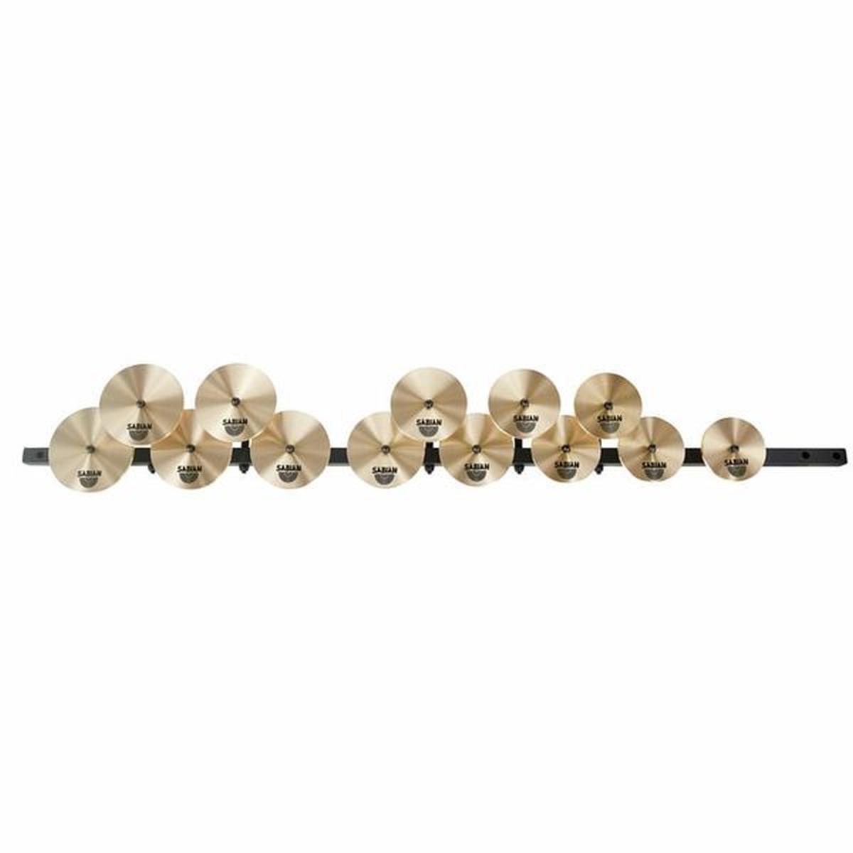 Sabian 50403hb set di crotali high octave con supporto (13 note)
