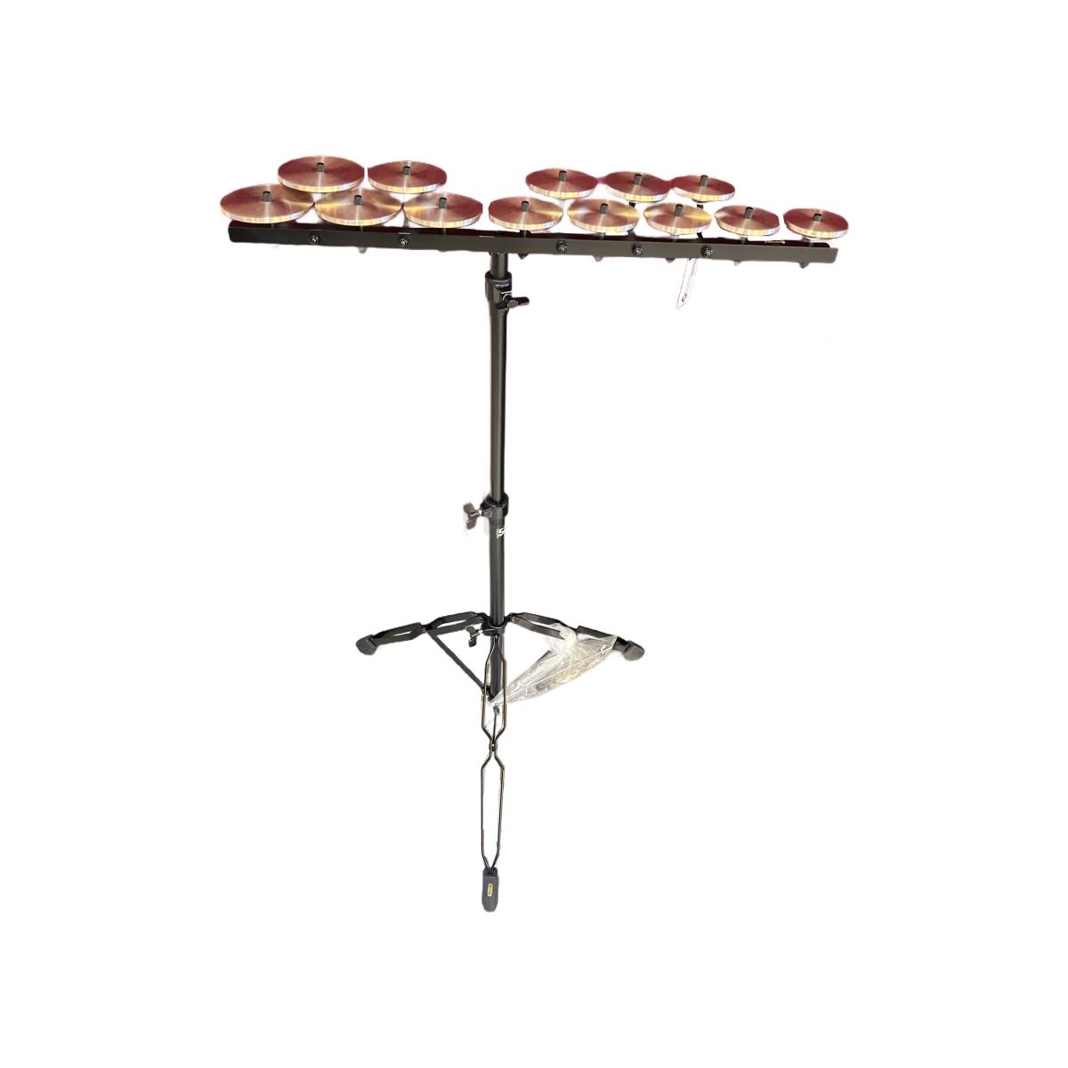 Sabian 50403hb set di crotali high octave con supporto (13 note)