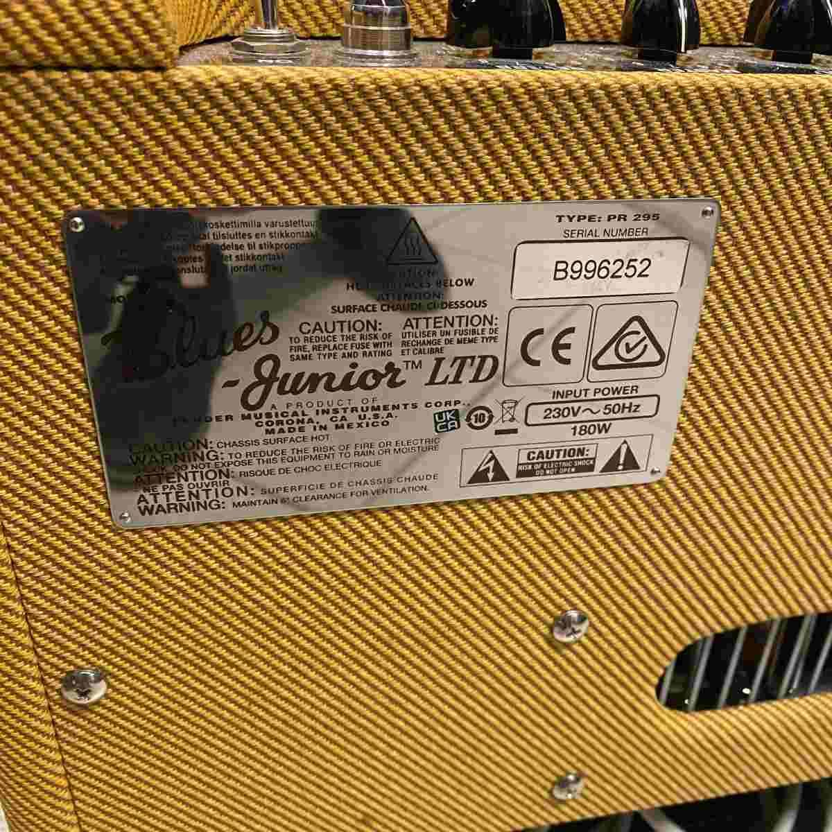 Fender blues junior ltd tweed - usato garantito
