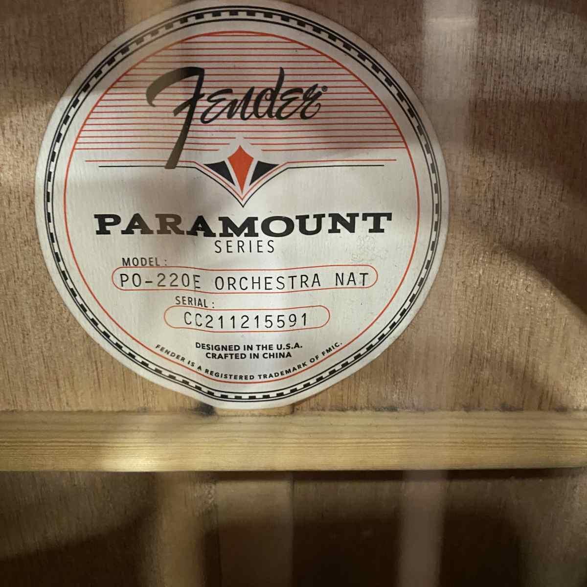 Fender po-220e chitarra acustica  - usato garantito