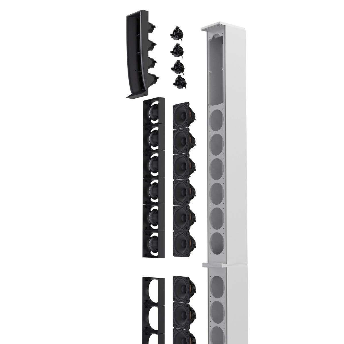 LD SYSTEMS MAUI 44 G3 White  Sistema PA a Colonna Attivo a 4 Vie da 3600 W