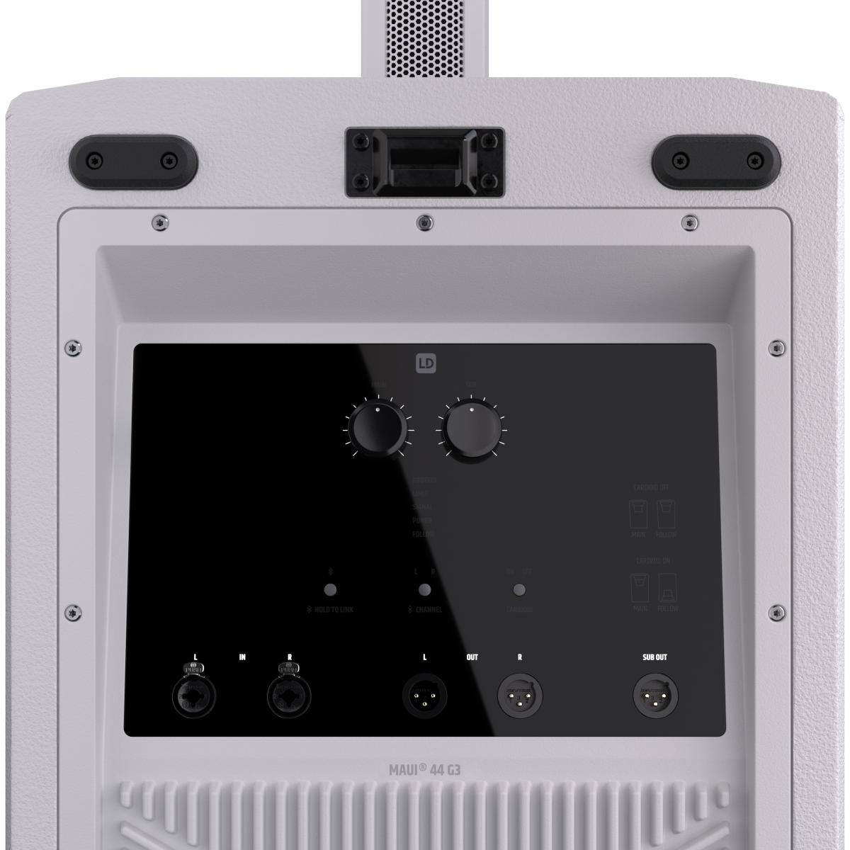 LD SYSTEMS MAUI 44 G3 White  Sistema PA a Colonna Attivo a 4 Vie da 3600 W