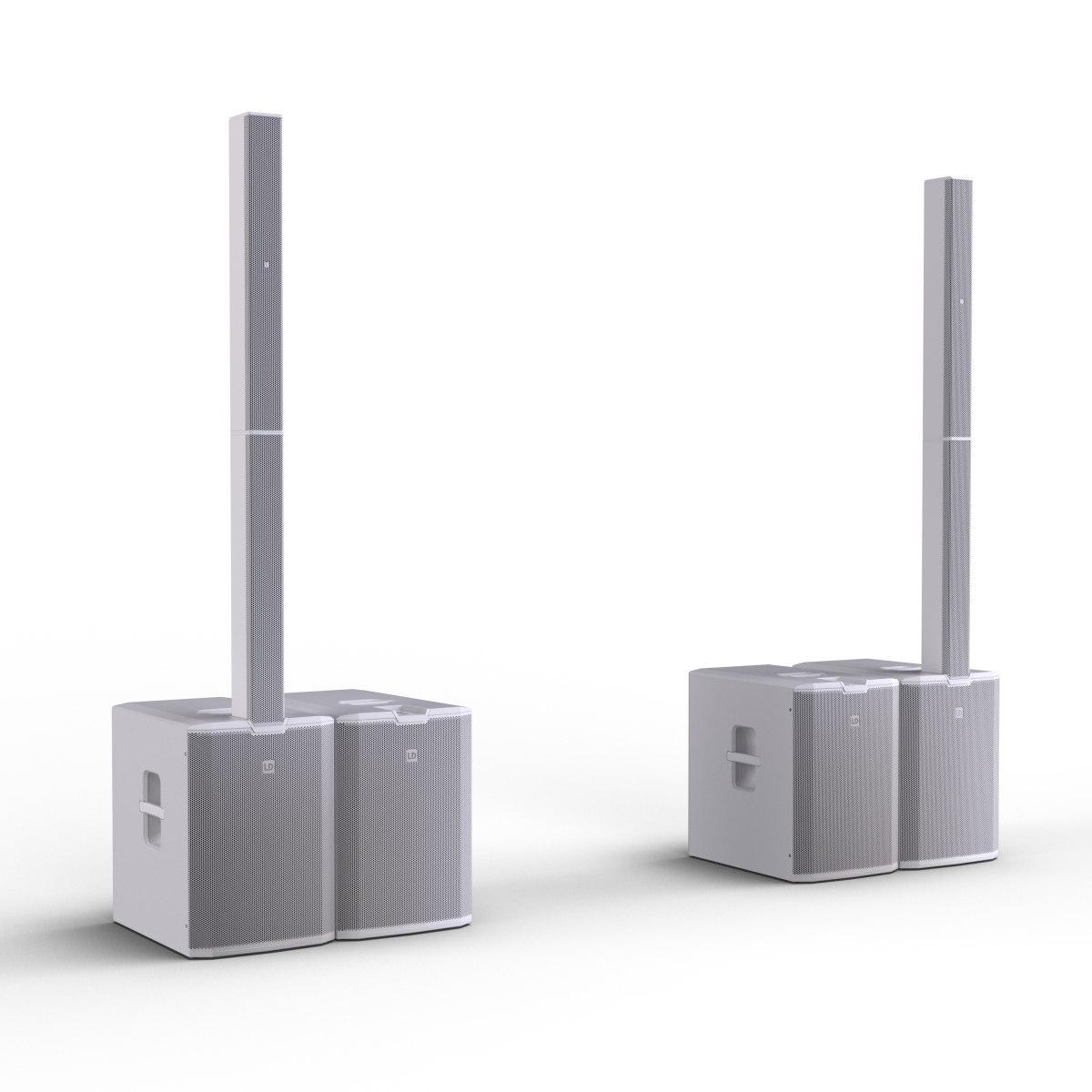 LD SYSTEMS MAUI 44 G3 White  Sistema PA a Colonna Attivo a 4 Vie da 3600 W