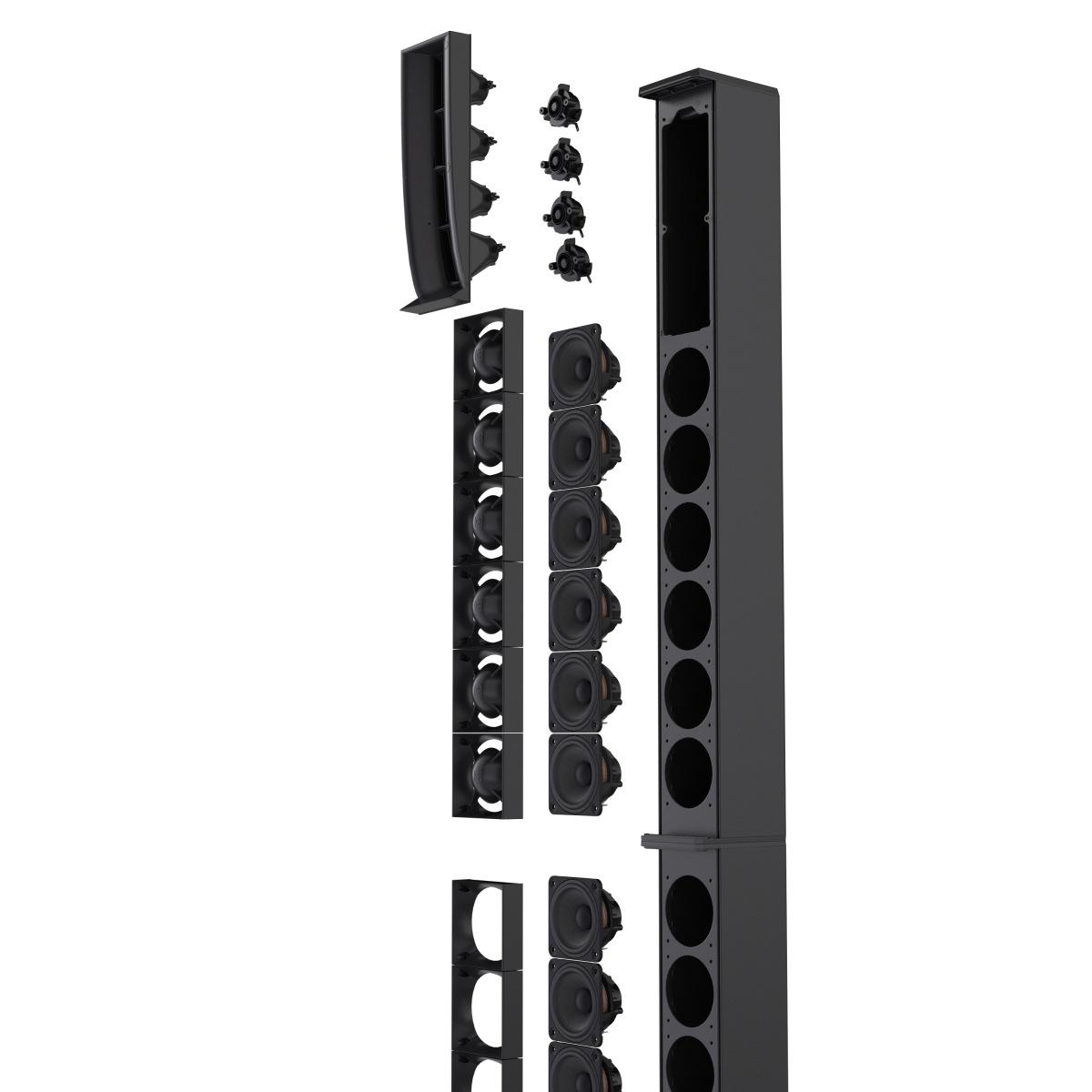LD SYSTEMS MAUI 44 G3 MIX  Sistema PA a Colonna Attivo a 4 Vie da 3600 W con Mixer Digitale a 8 Canali