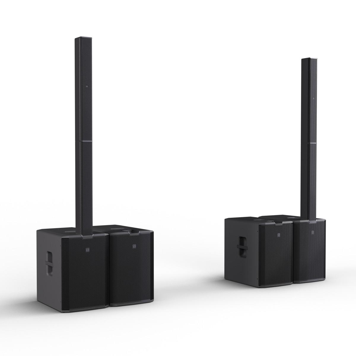 LD SYSTEMS MAUI 44 G3 MIX  Sistema PA a Colonna Attivo a 4 Vie da 3600 W con Mixer Digitale a 8 Canali