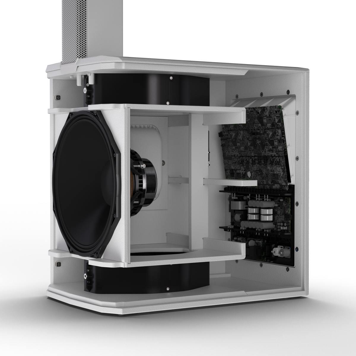 LD SYSTEMS MAUI 44 G3 MIX White  Sistema PA a Colonna Attivo a 4 Vie da 3600 W con Mixer Digitale a 8 Canali