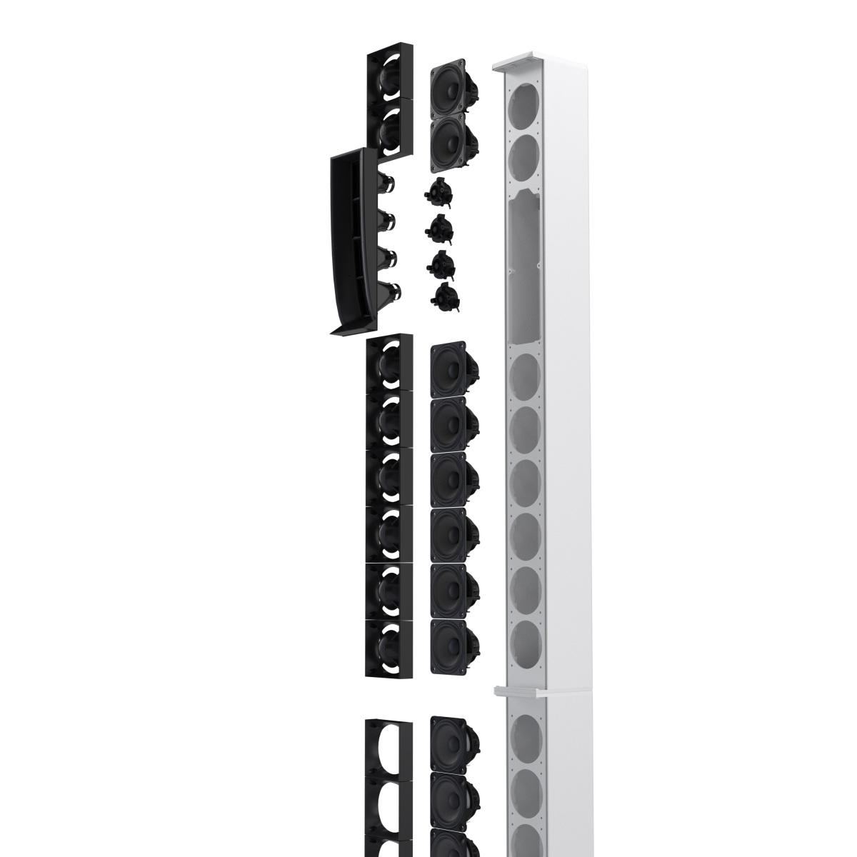 LD SYSTEMS MAUI 66 G3 White  Sistema PA a Colonna Attivo a 4 Vie da 3800 W  Bianco