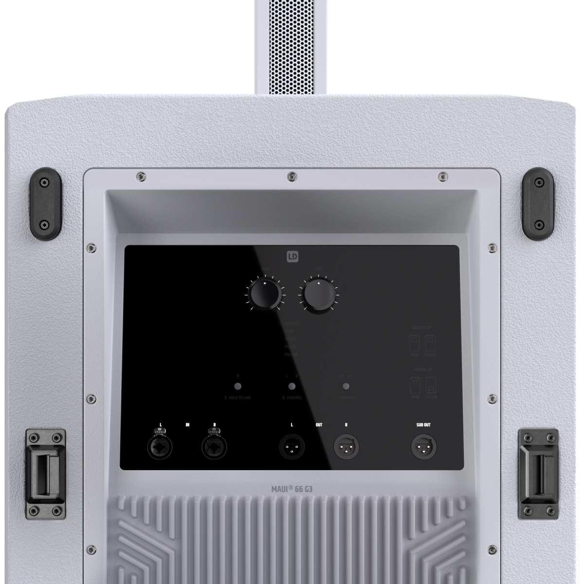 LD SYSTEMS MAUI 66 G3 White  Sistema PA a Colonna Attivo a 4 Vie da 3800 W  Bianco