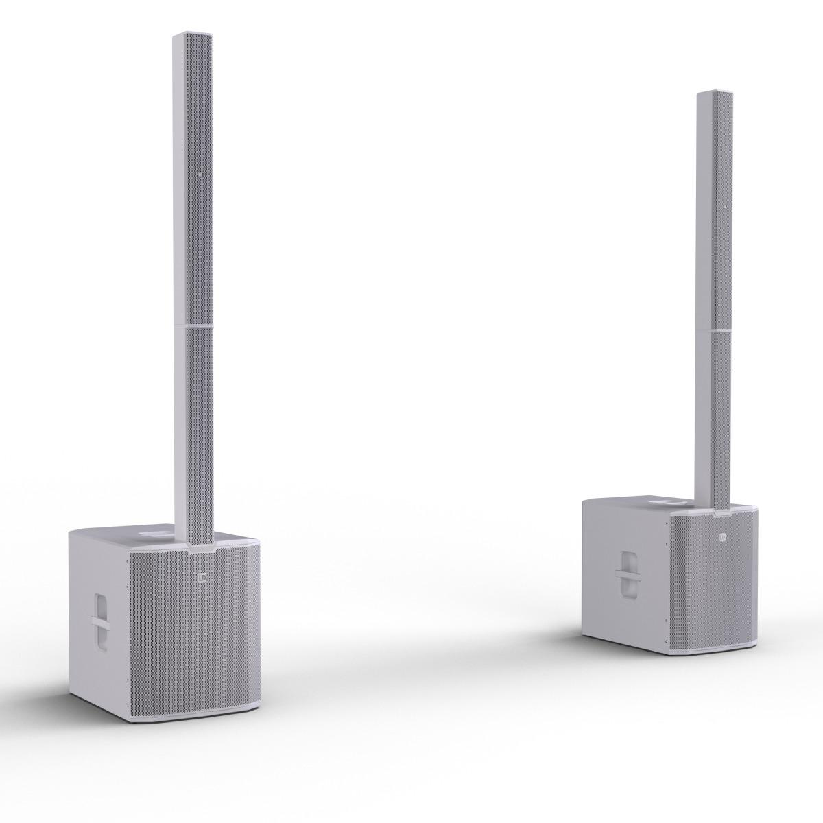 LD SYSTEMS MAUI 66 G3 White  Sistema PA a Colonna Attivo a 4 Vie da 3800 W  Bianco