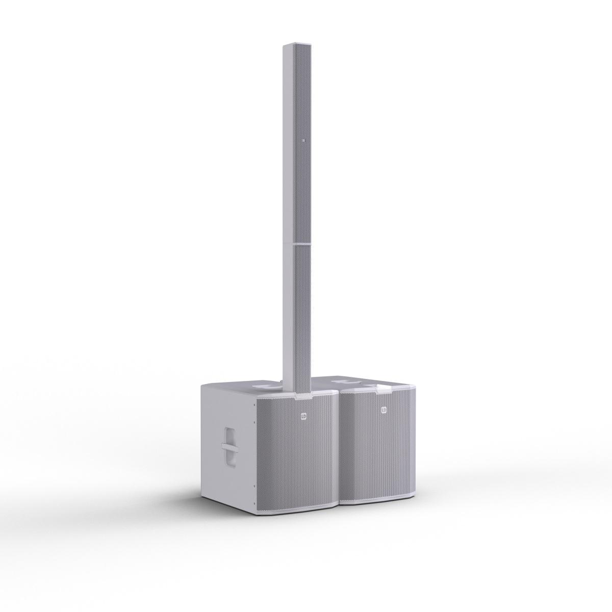 LD SYSTEMS MAUI 66 G3 White  Sistema PA a Colonna Attivo a 4 Vie da 3800 W  Bianco