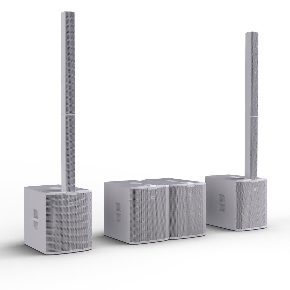 LD SYSTEMS MAUI 66 G3 White  Sistema PA a Colonna Attivo a 4 Vie da 3800 W  Bianco