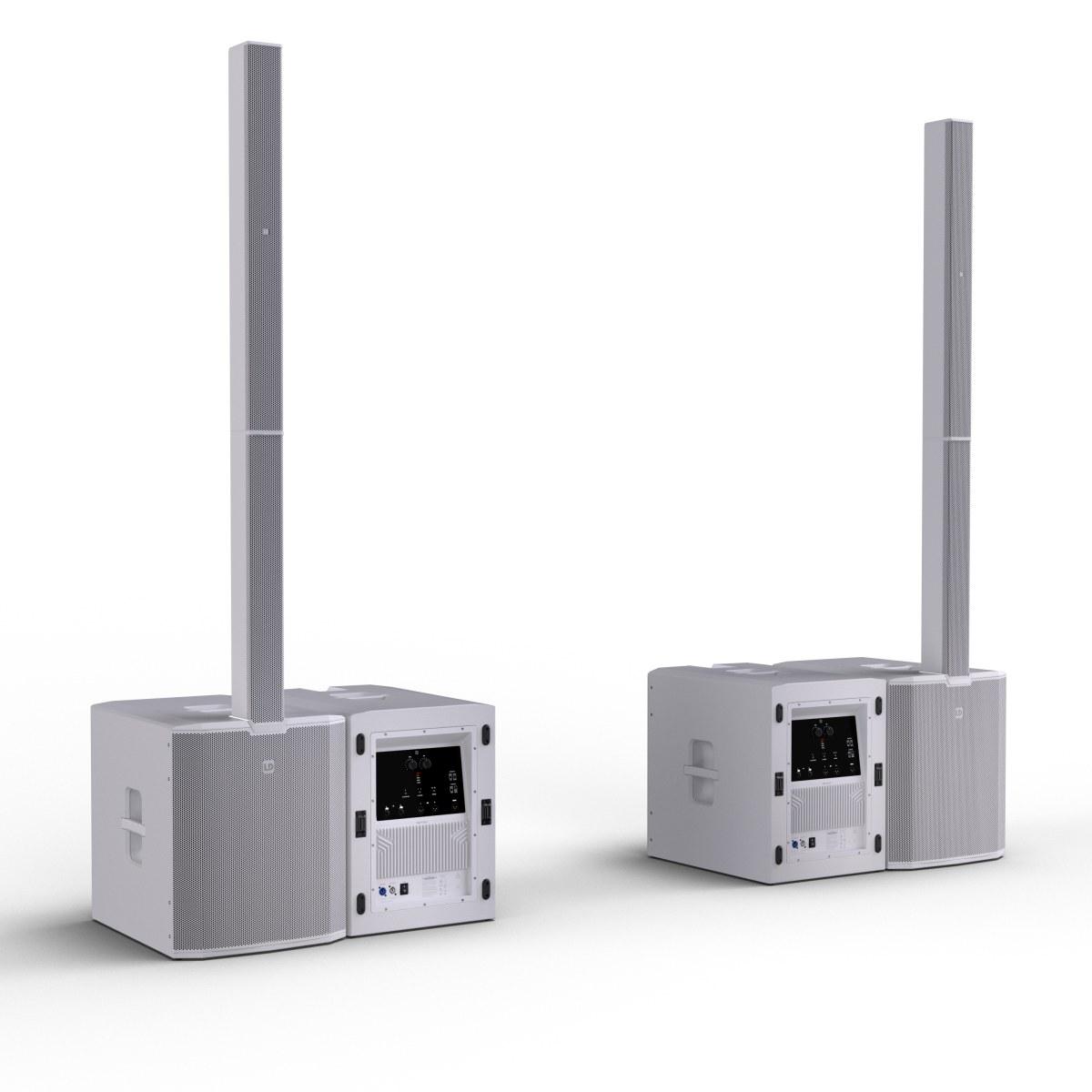 LD SYSTEMS MAUI 66 G3 White  Sistema PA a Colonna Attivo a 4 Vie da 3800 W  Bianco