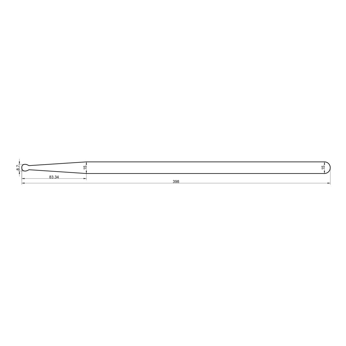 Rohema 61383 concert 5 coppia di bacchette