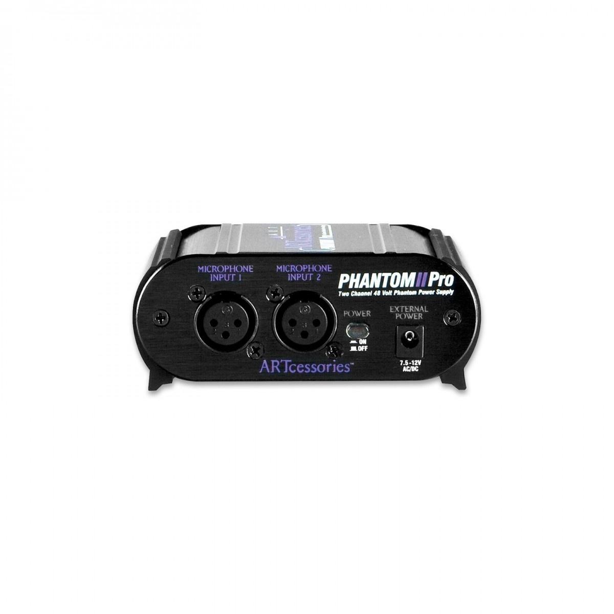 ART Phantom II Pro Alimentatore Phantom 2 Canali per Microfoni