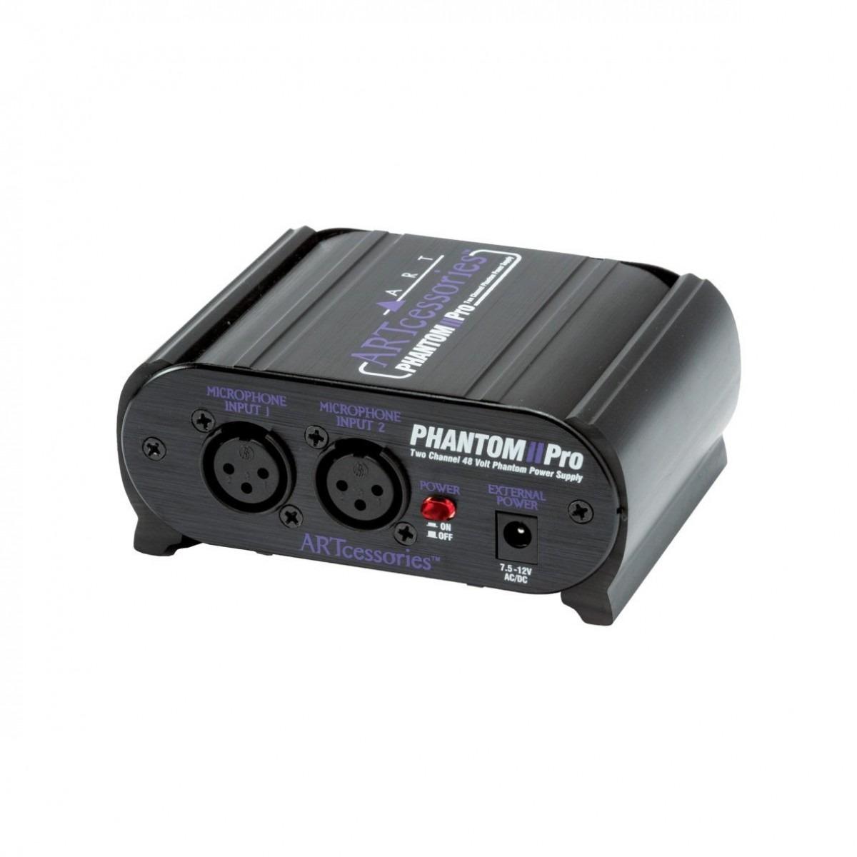 ART Phantom II Pro Alimentatore Phantom 2 Canali per Microfoni