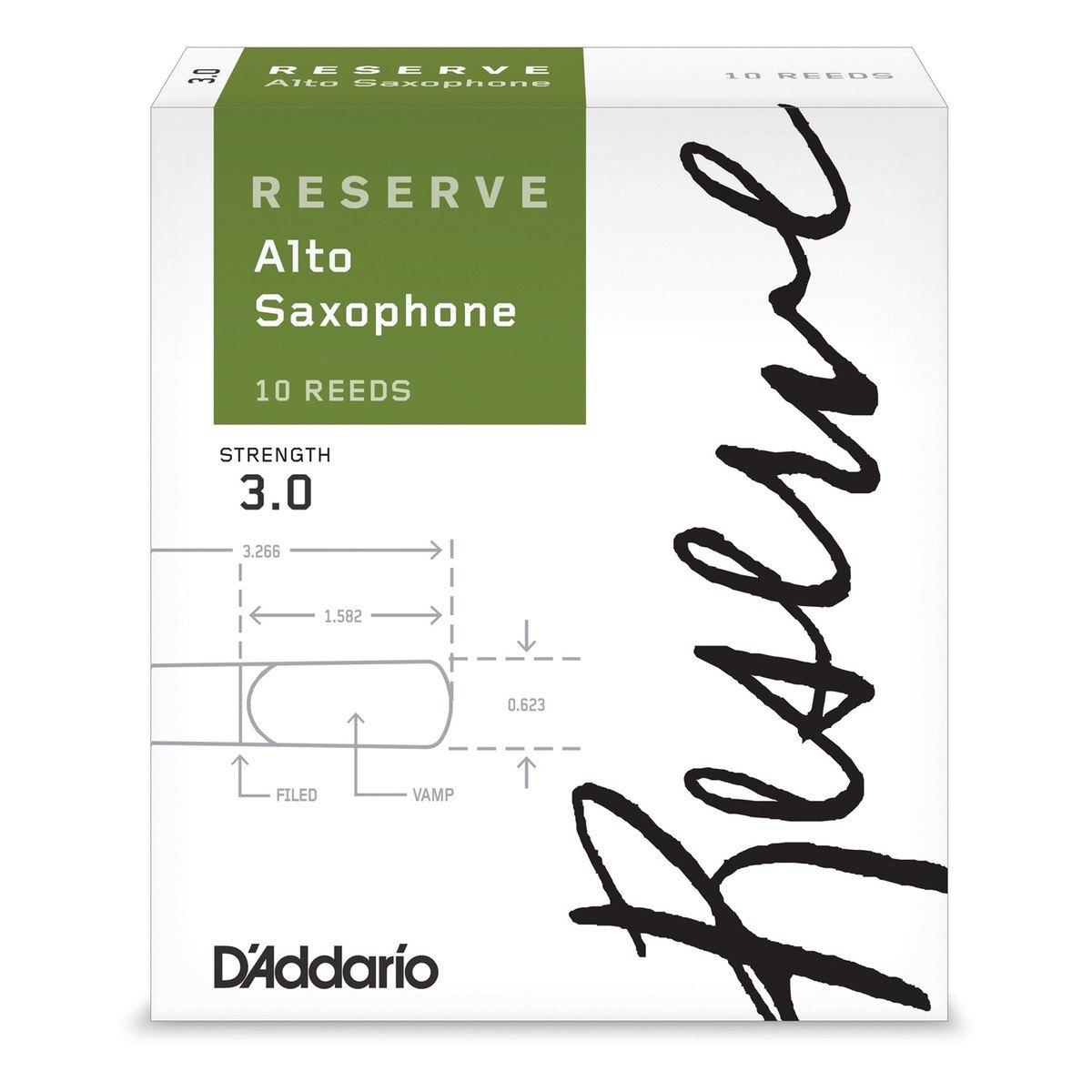 D'addario reserve 10 ance per sax alto n 3