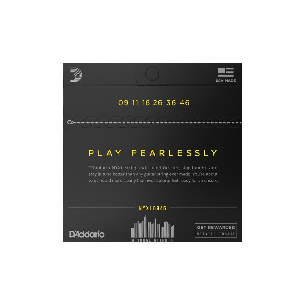 D'addario nyxl0946 set corde chitarra elettrica