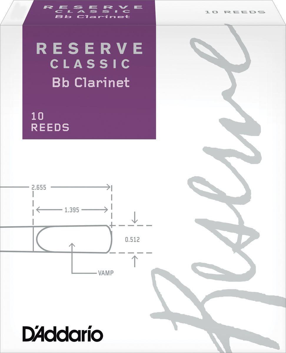 D'ADDARIO RESERVE CLASSIC 10 ANCE CLARINETTO Bb N.4+