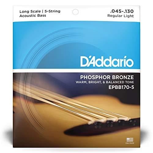 D'addario epbb170-5 set corde basso acustico