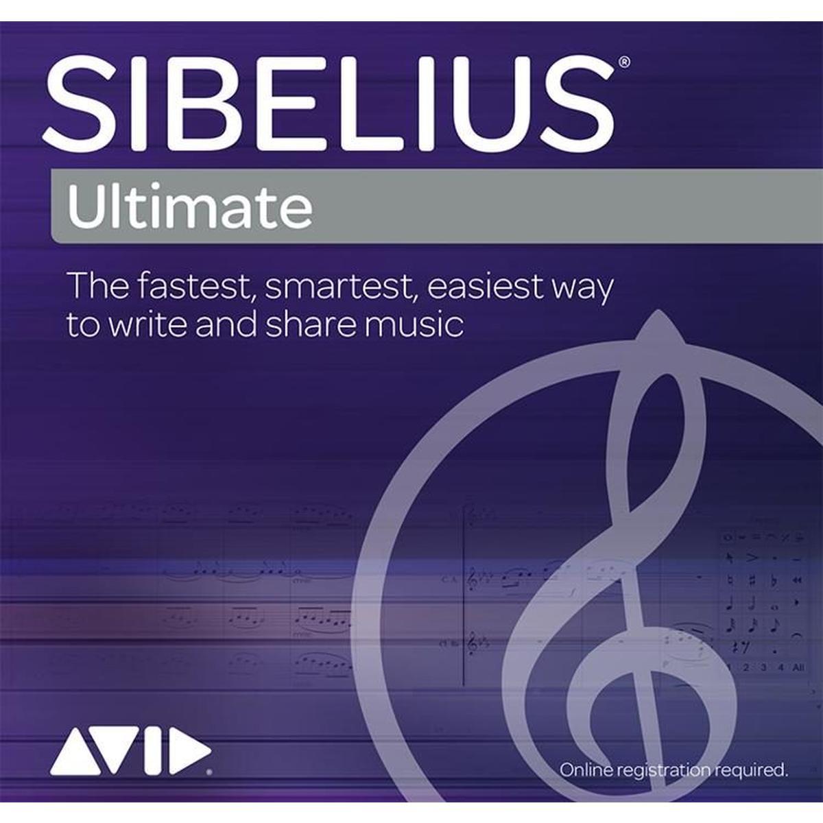 Avid sibelius | ultimate network perpetual upgrade seat from 1 - 7.5